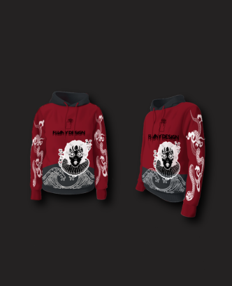 Mockup de moletom em versão branca e preta